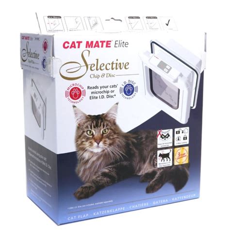 petmate elite radio frequency cat flap electronic id disc|cat mate elite lcd display.